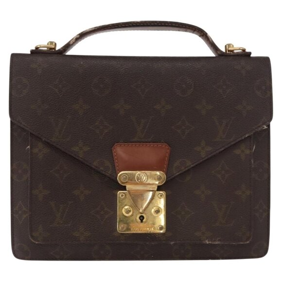 Authentic LOUIS VUITTON Monogram Monceau 26 Shoulder Bag M51187 LV - Picture 5 of 16